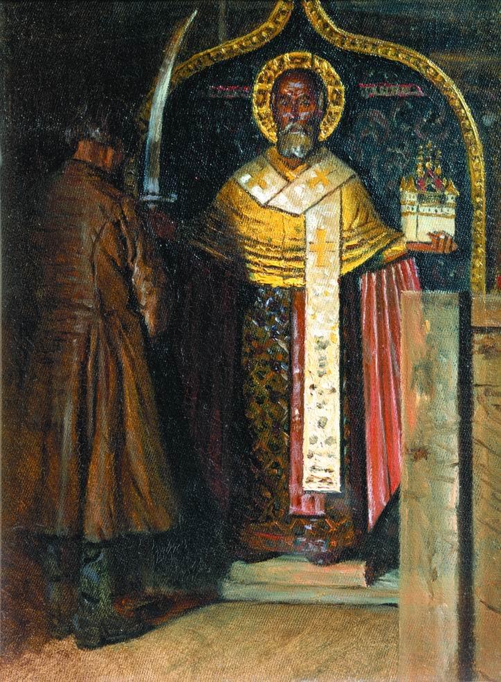 Верещагин. Икона Святого Николы Угодника с верховьев реки Пинеги